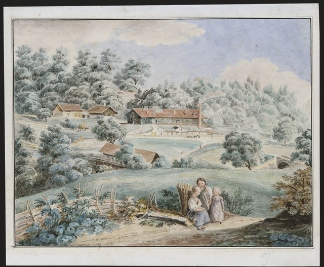 La vallée du Flon et la chocolaterie Kohler à Sauvabelin : document historique, sans lien direct avec une recette du site.
